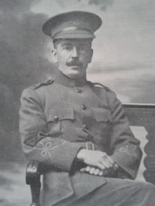 Rev Alfred Turner, minister of Templepatrick, at the front in the uniform of the YMCA