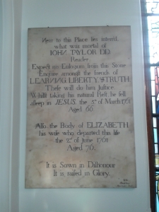 Memorial to John and Elizabeth Taylor
